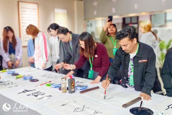 麻豆星空传媒视频中国 河南安阳：中外学者进校园品甲骨文化盛宴